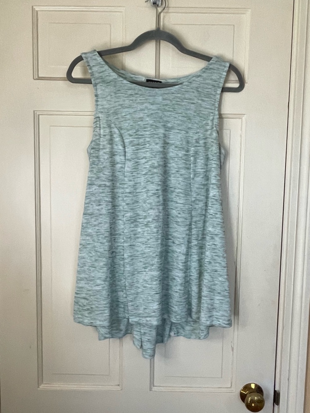 Torrid Womens Tank Top Size 0 Green Round Neck Crochet Back Lace Up Sleeveless